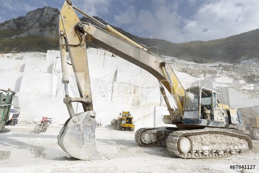 Picture of A loader in marble quarry